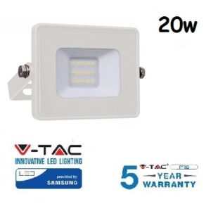 Proiettore Led 20W Luce Fredda Bianco SLIM 1600 Lumen PRO
